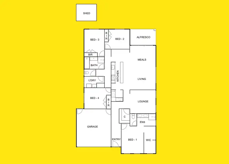 Floorplan of Homely house listing, 9 Lakepark Boulevard, Mildura VIC 3500