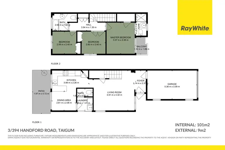 Floorplan of Homely townhouse listing, 3/394 Handford Road, Taigum QLD 4018