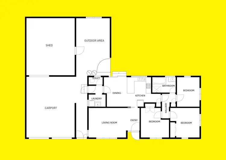 Floorplan of Homely house listing, 832 Irymple Avenue, Irymple VIC 3498