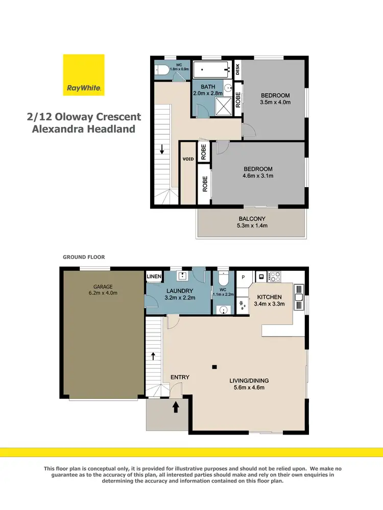 Floorplan of Homely unit listing, 2/12 Oloway Crescent, Alexandra Headland QLD 4572