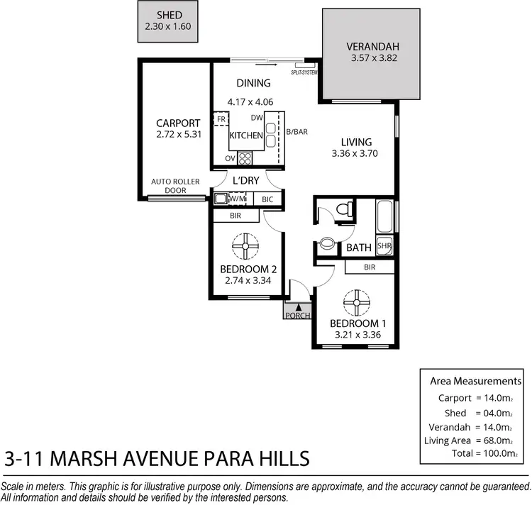 Floorplan of Homely house listing, 3/11 Marsh Avenue, Para Hills SA 5096