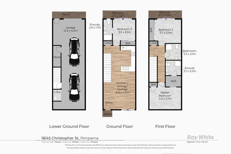 Floorplan of Homely townhouse listing, 18/45 Christopher Street, Pimpama QLD 4209