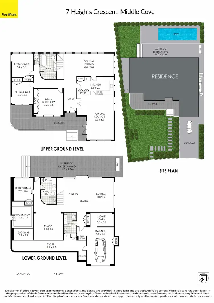 Floorplan of Homely house listing, 7 Heights Crescent, Middle Cove NSW 2068