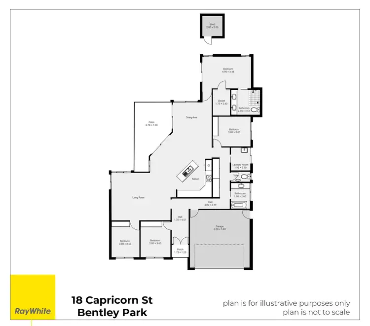 Floorplan of Homely house listing, 18 Capricorn Street, Bentley Park QLD 4869