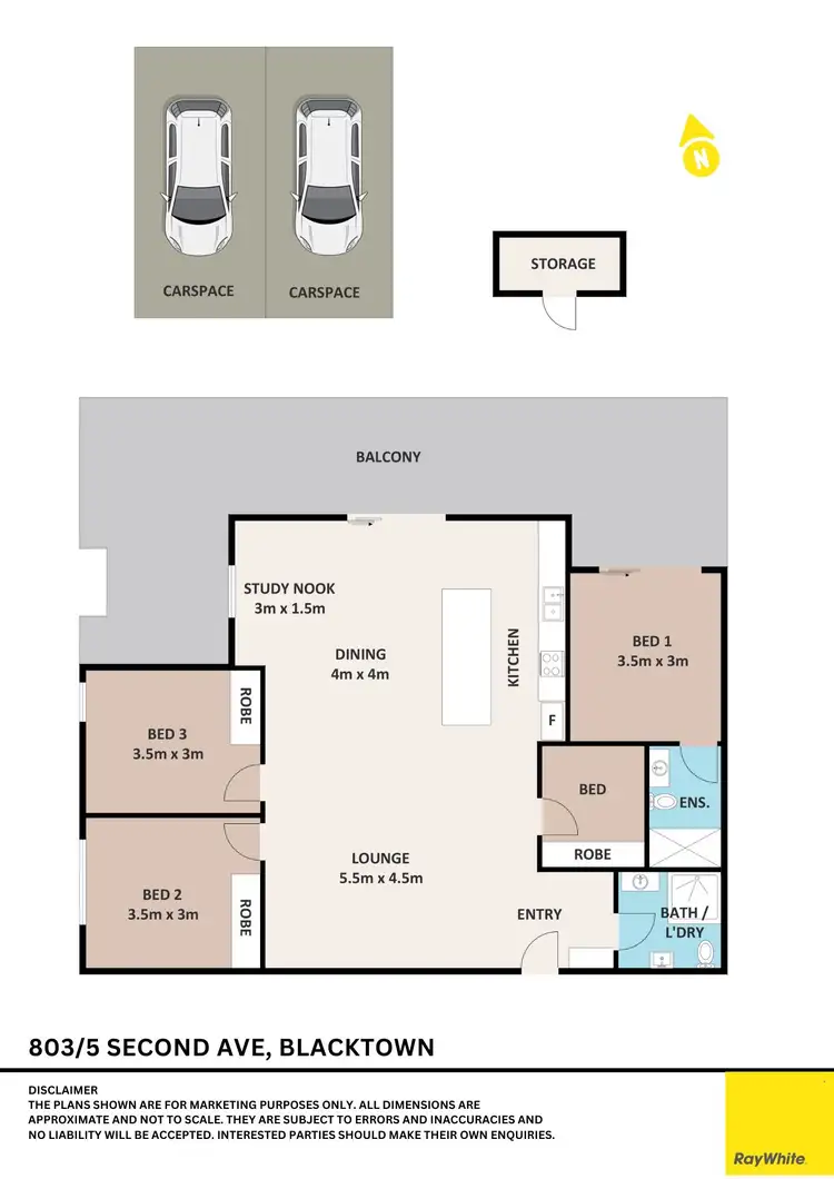 Floorplan of Homely apartment listing, 803/5 Second Avenue, Blacktown NSW 2148