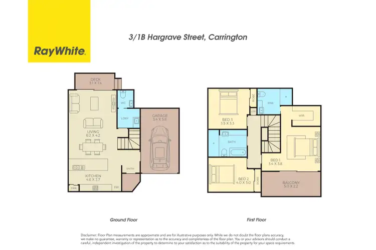 Floorplan of Homely townhouse listing, 3/1B Hargrave Street, Carrington NSW 2294
