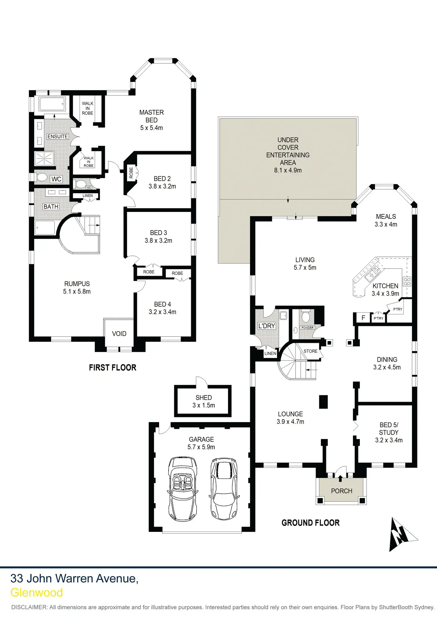 Floorplan of Homely house listing, 33 John Warren Avenue, Glenwood NSW 2768