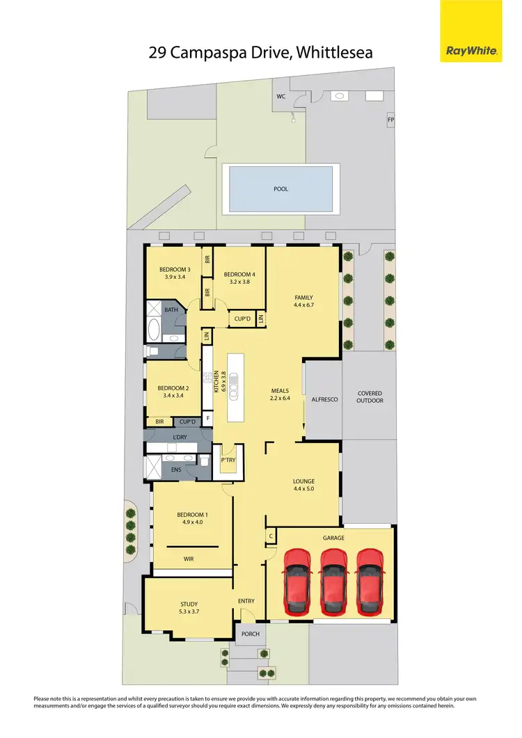 Floorplan of Homely house listing, 29 Campaspe Drive, Whittlesea VIC 3757