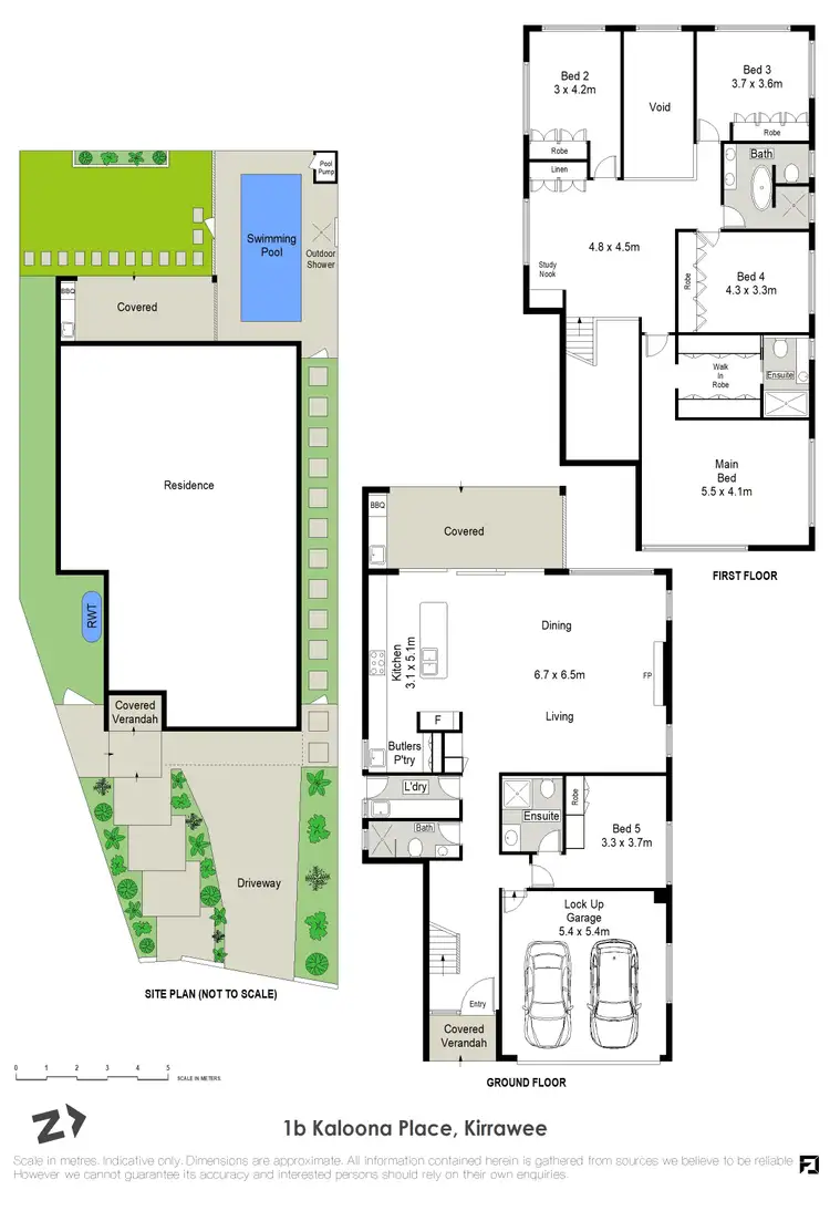 Floorplan of Homely house listing, 1b Kaloona Place, Kirrawee NSW 2232