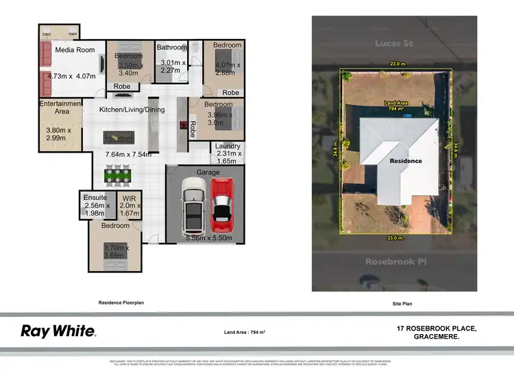 Floorplan of Homely house listing, 17 Rosebrook Place, Gracemere QLD 4702