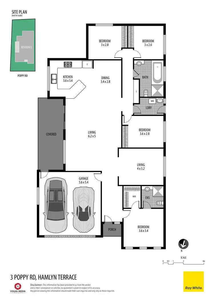 Floorplan of Homely house listing, 3 Poppy Road, Hamlyn Terrace NSW 2259