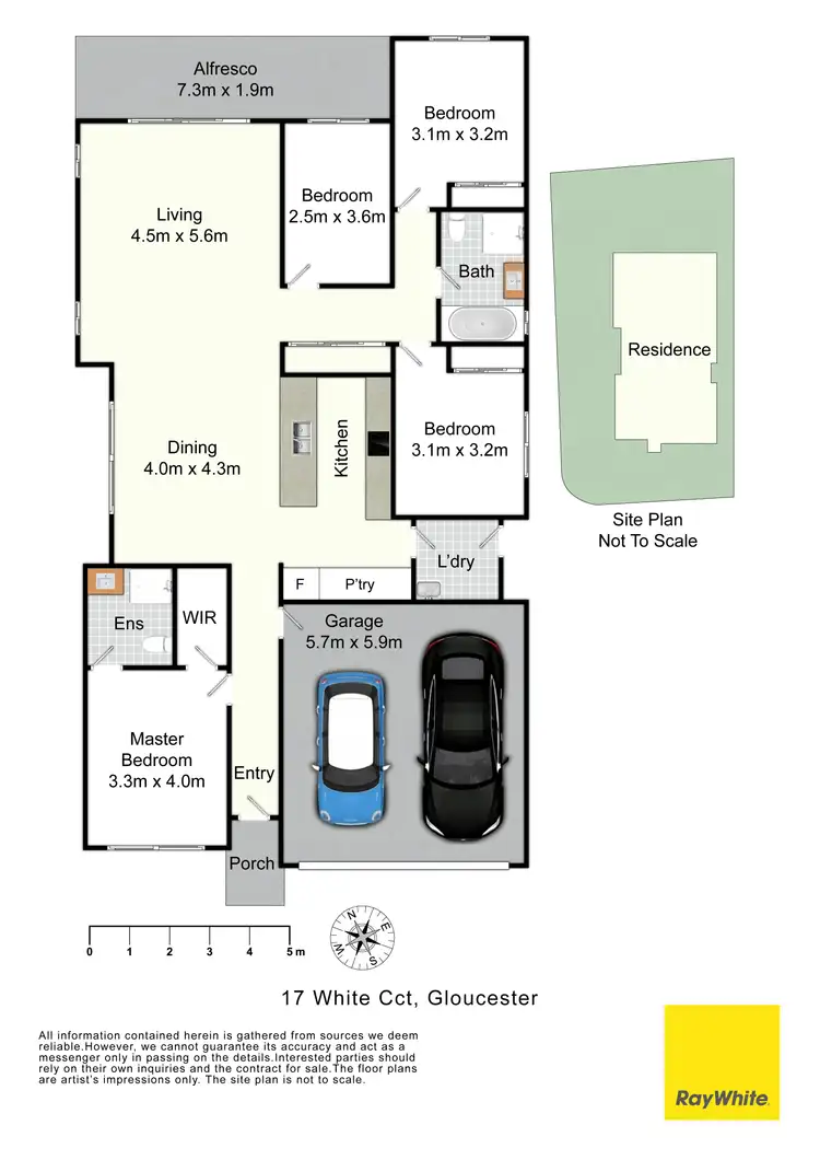 Floorplan of Homely house listing, 17 White Circuit, Gloucester NSW 2422