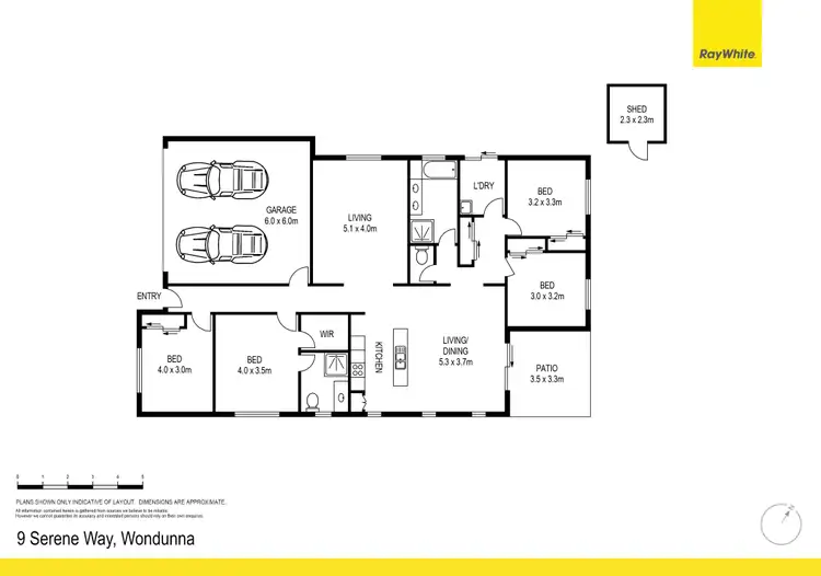 Floorplan of Homely house listing, 9 Serene Way, Wondunna QLD 4655