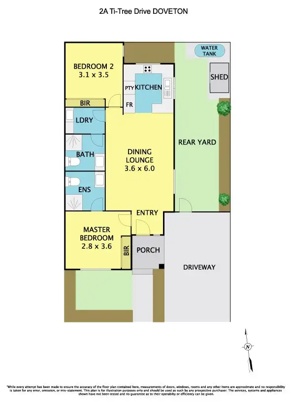 Floorplan of Homely unit listing, 2A Ti-Tree Drive, Doveton VIC 3177