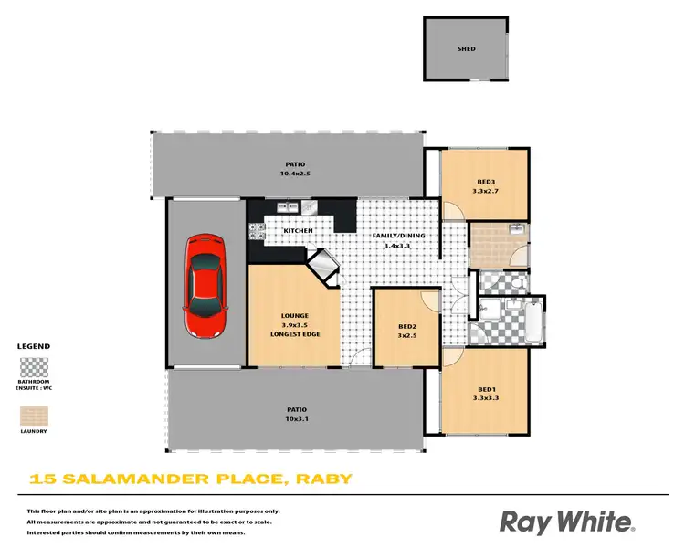 Floorplan of Homely house listing, 15 Salamander Place, Raby NSW 2566
