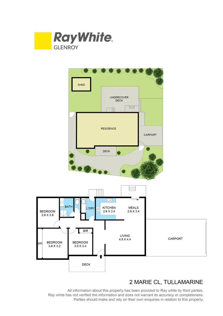 Floorplan of Homely house listing, 2 Marie Close, Tullamarine VIC 3043