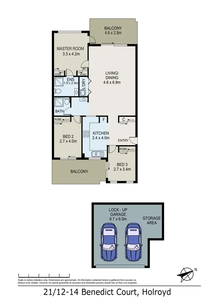 Floorplan of Homely apartment listing, 21/12-14 Benedict Court, Holroyd NSW 2142