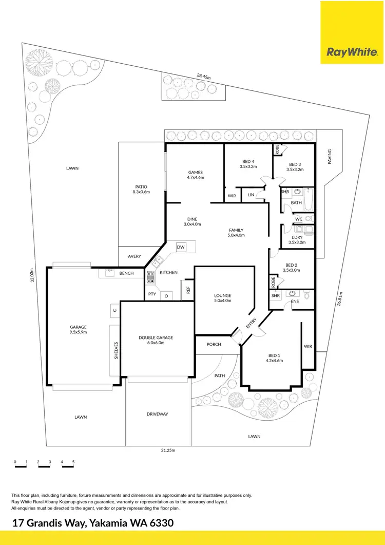 Floorplan of Homely house listing, 17 Grandis Way, Yakamia WA 6330
