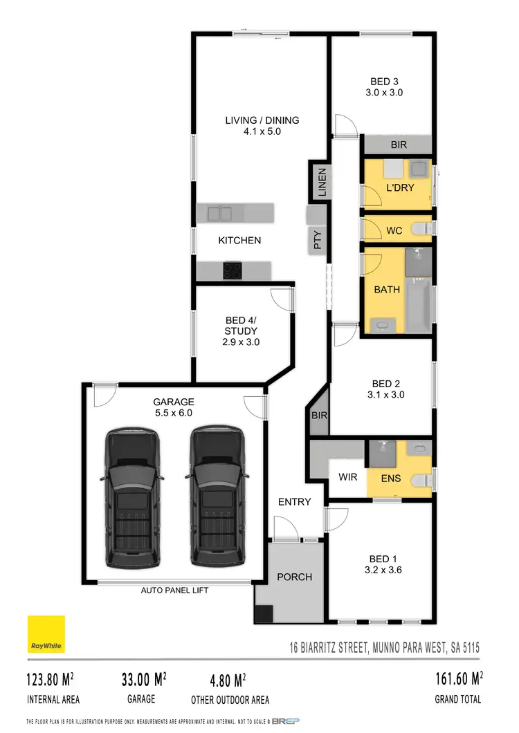 Floorplan of Homely house listing, 16 Biarritz Street, Munno Para West SA 5115