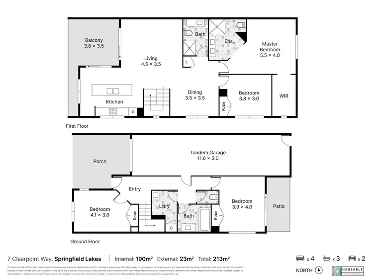 Floorplan of Homely house listing, 7 Clearpoint Way, Springfield Lakes QLD 4300
