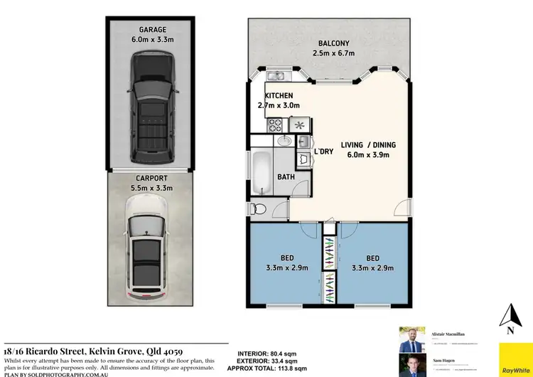 Floorplan of Homely unit listing, 18/16 Ricardo Street, Kelvin Grove QLD 4059