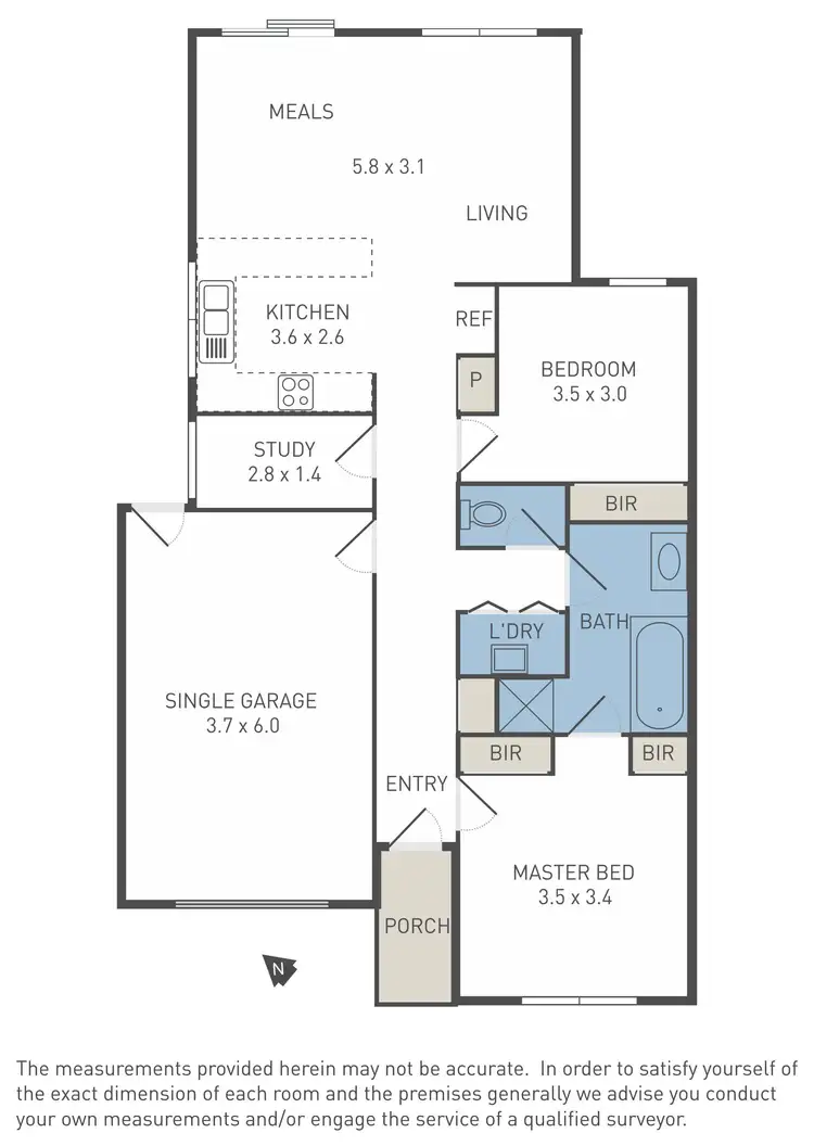 Floorplan of Homely unit listing, 1/15A Hooker Road, Werribee VIC 3030