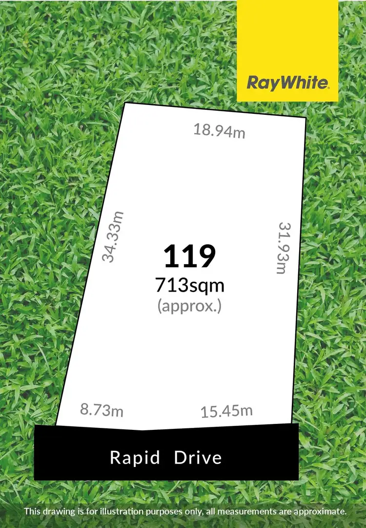 Floorplan of Homely land listing, 119 Rapid Drive, Mccracken SA 5211