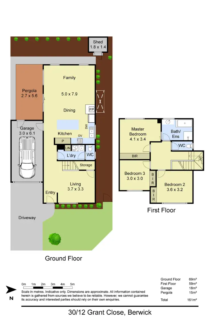 Floorplan of Homely townhouse listing, 30/12 Grant Close, Berwick VIC 3806