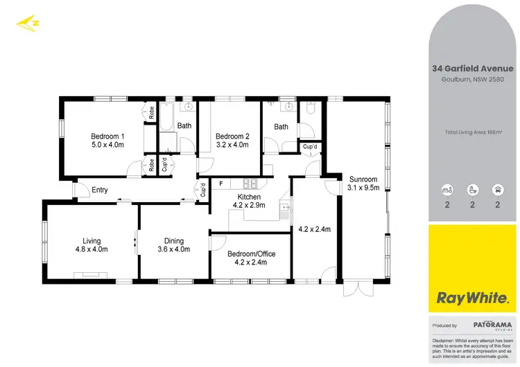 Floorplan of Homely house listing, 34 Garfield Avenue, Goulburn NSW 2580