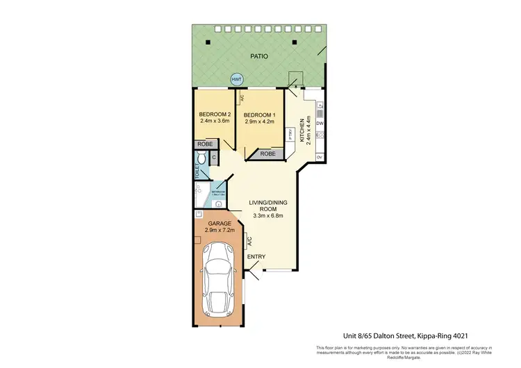 Floorplan of Homely unit listing, 8/65 Dalton Street, Kippa-Ring QLD 4021