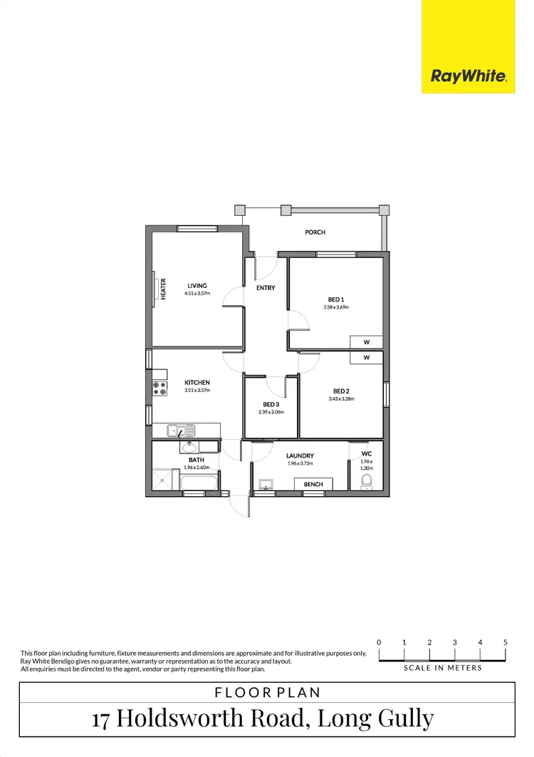 Floorplan of Homely house listing, 17 Holdsworth Road, Long Gully VIC 3550