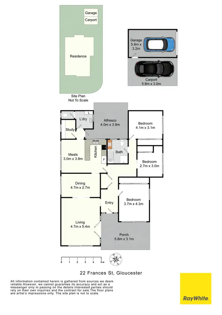 Floorplan of Homely house listing, 22 Frances Street, Gloucester NSW 2422