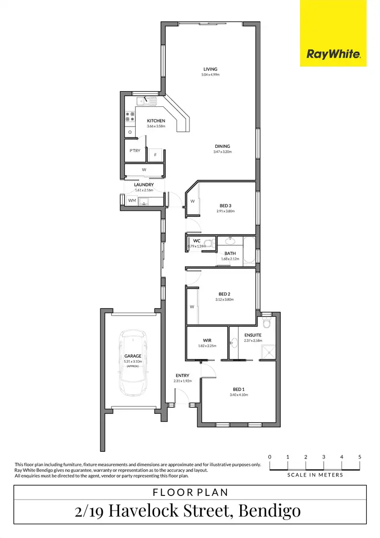 Floorplan of Homely house listing, 2/19 Havelock Street, Bendigo VIC 3550