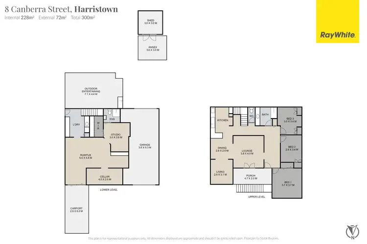 Floorplan of Homely house listing, 8 Canberra Street, Harristown QLD 4350