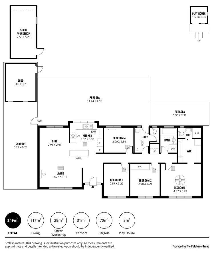 Floorplan of Homely house listing, 15 Paltarra Grove, Aberfoyle Park SA 5159