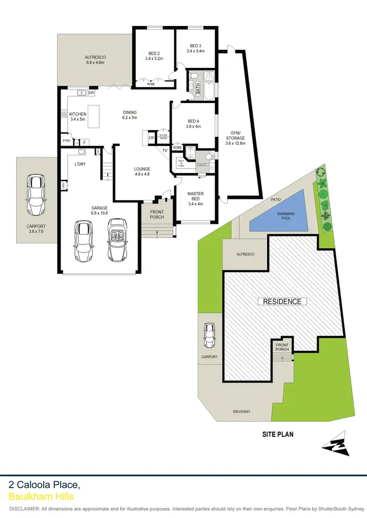 Floorplan of Homely house listing, 2 Caloola Place, Baulkham Hills NSW 2153