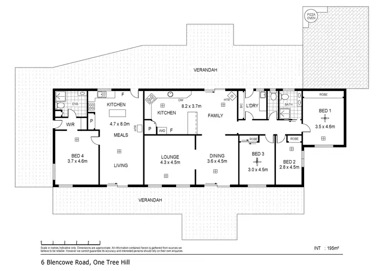 Floorplan of Homely house listing, 6 Blencowe Road, One Tree Hill SA 5114