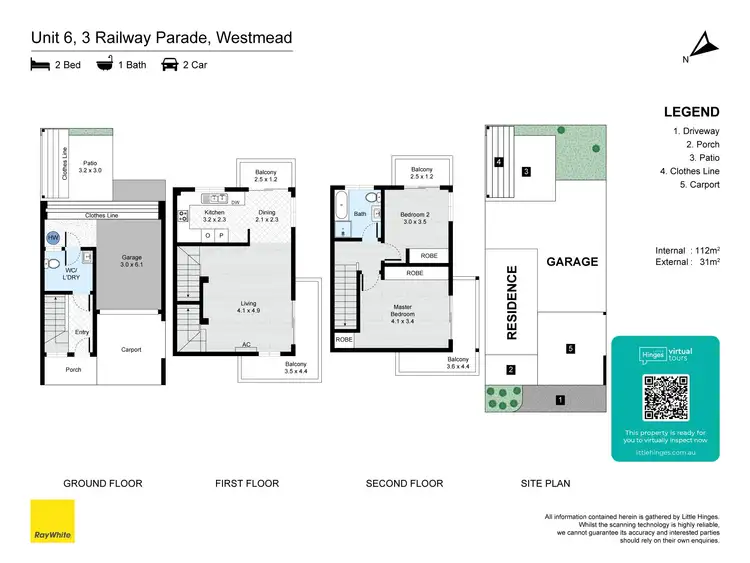 Floorplan of Homely townhouse listing, 6/3 Railway Parade, Westmead NSW 2145