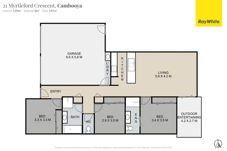 Floorplan of Homely house listing, 21 Myrtleford Crescent, Cambooya QLD 4358