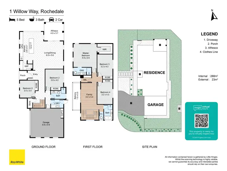 Floorplan of Homely house listing, 1 Willow Way, Rochedale QLD 4123