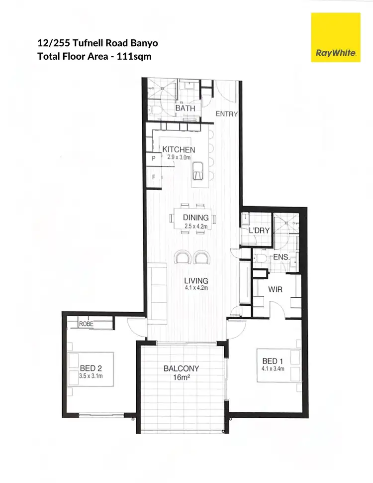 Floorplan of Homely apartment listing, 12/255 Tufnell Road, Banyo QLD 4014