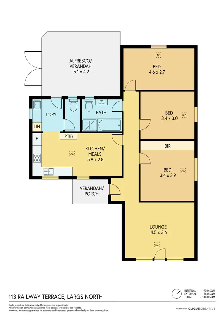 Floorplan of Homely house listing, 113 Railway Terrace, Largs North SA 5016