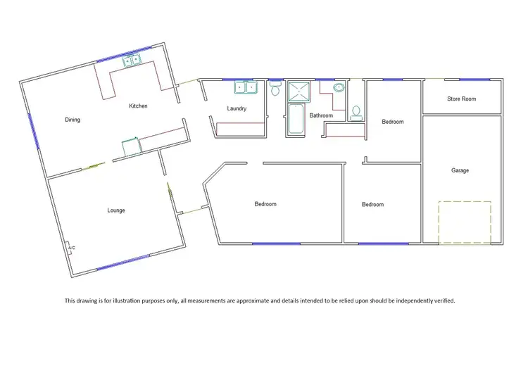 Floorplan of Homely house listing, 8 Cannawigara Road, Bordertown SA 5268