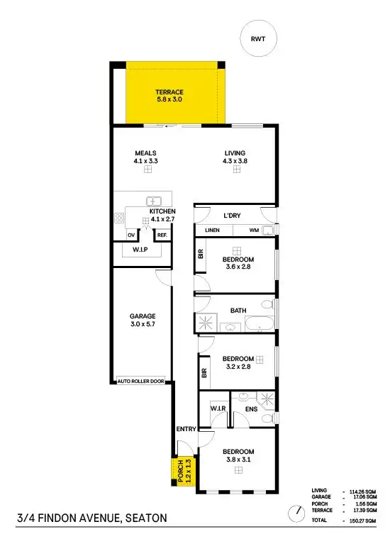 Floorplan of Homely house listing, 3/4 Findon Avenue, Seaton SA 5023