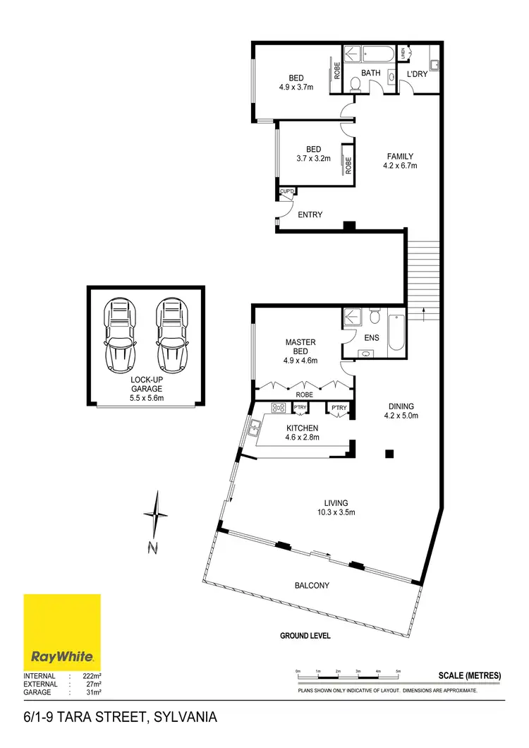 Floorplan of Homely unit listing, 6/1-9 Tara Street, Sylvania NSW 2224