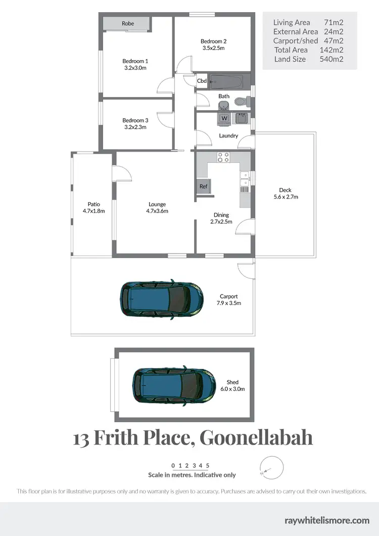 Floorplan of Homely house listing, 13 Frith Place, Goonellabah NSW 2480