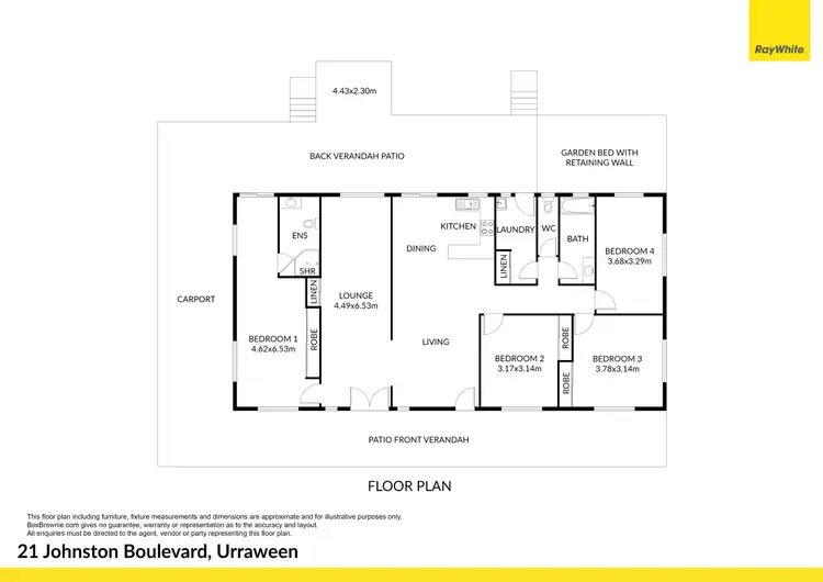 Floorplan of Homely house listing, 21 Johnston Boulevard, Urraween QLD 4655