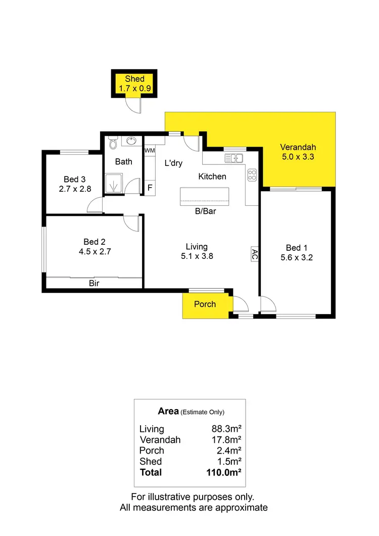 Floorplan of Homely other listing, 2/1A Third Avenue, Semaphore Park SA 5019