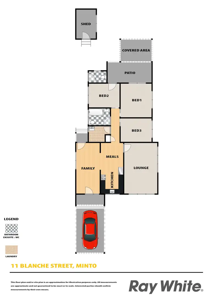 Floorplan of Homely house listing, 11 Blanche Street, Minto NSW 2566