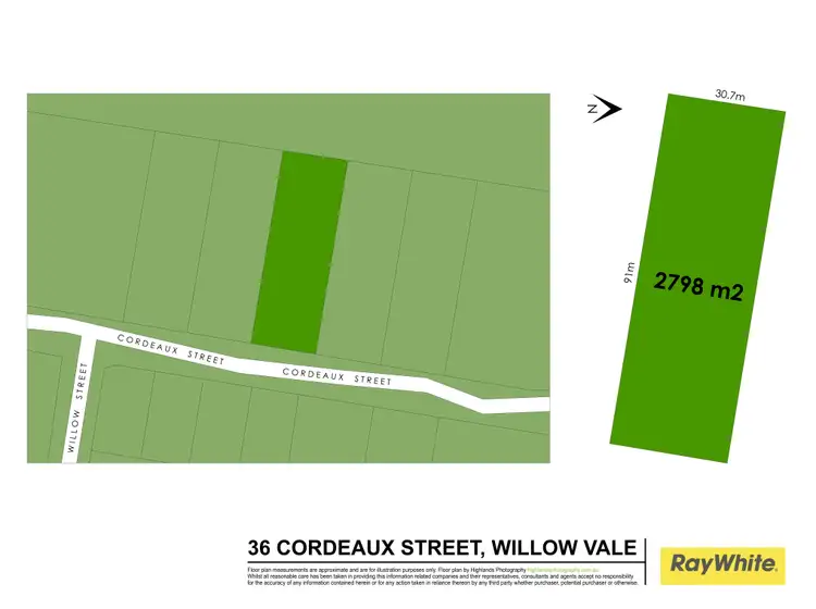 Floorplan of Homely land listing, 36 Cordeaux Street, Willow Vale NSW 2575